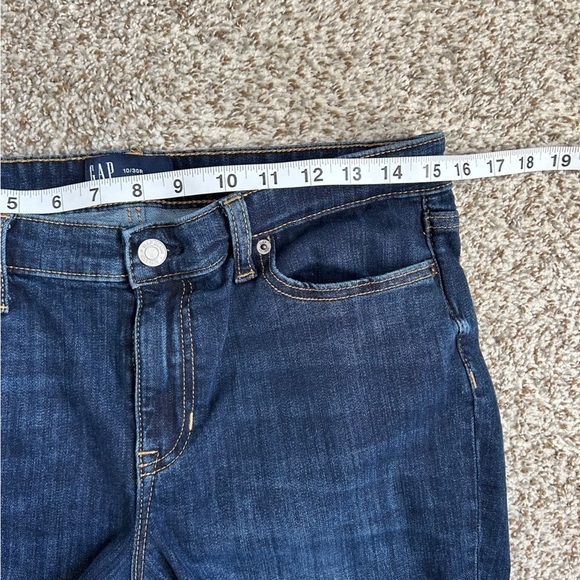 Gap Denim Legging Dark Wash Distressed Skinny Jeans Stretch Casual Size 10 30 - Picture 5 of 7